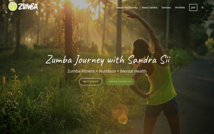 Zumba Journey with Sandra Sii